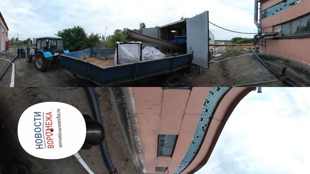 Работа установки по обезвоживанию осадков стоков на «Левобережных очистных сооружениях» в Воронеже смотреть онлайн