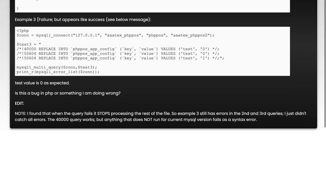 mysqli_multi_query doesn't work reliable with mysql conditional comment queries смотреть онлайн
