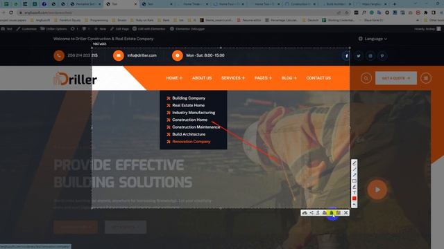 Customization for Driller - Construction & Real Estate Company WordPress Theme смотреть онлайн