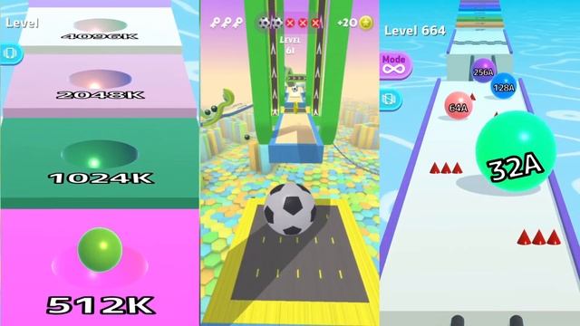 Ball Run Infinity // Ball Run 2048 // Action Balls смотреть онлайн