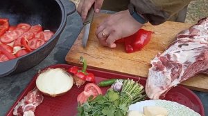 Вкуснейшее блюдо из баранины в казане Хашлама