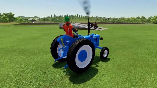 TRANSPORT OF COLORS! SMALL ZETOR 25K TRACTORS PARKOUR - FARMING SIMULATOR 22 смотреть онлайн