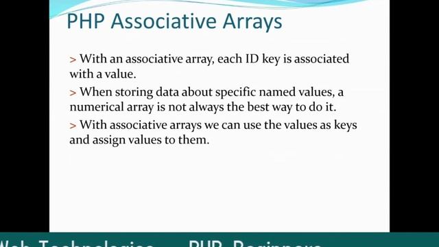 Web Development Tutorials in Urdu | PHP Arrays , Numeric Array, Associative Array | MA Tech's смотреть онлайн