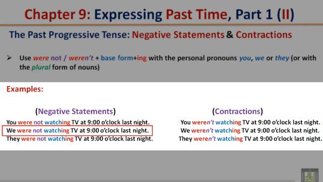 GRAMMAR (113) - Ch-9 : Expressing Past Time, Part 2 (II) смотреть онлайн