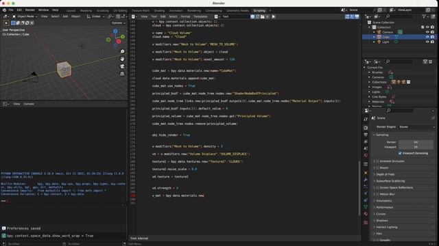 Blender Python Scripting Tutorial - Building a cloud generator add-on script! (Beginners) смотреть онлайн