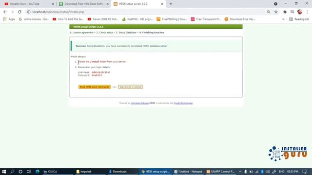 Hesk Helpdesk Installation Step By Step In English #helpdesk #hesk #techtutorial #installerguru