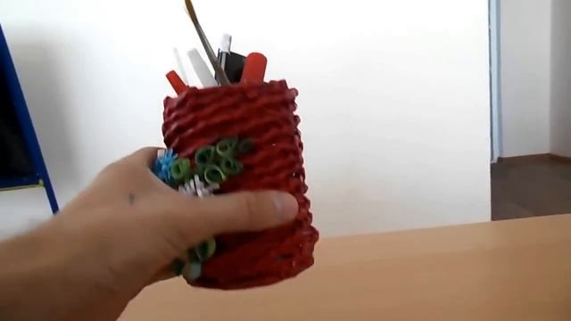 плетение из газетных трубочек пенал обзор смотреть онлайн