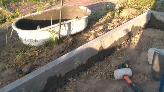 Мастер класс по укладки бардюров  Как установить бардюр в Брянске 89532733375