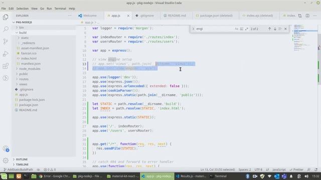 How to bind dist or build folder path with NodeJs and make executable file ? смотреть онлайн