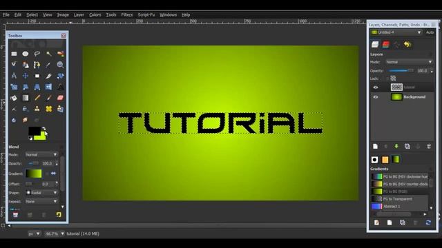 Gimp Tutorial: Gloss on text effect смотреть онлайн