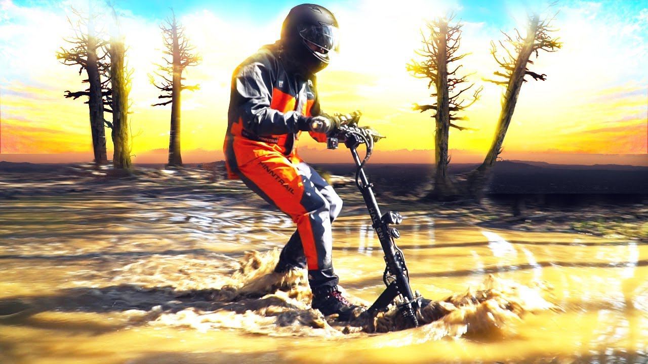 Топим в грязи 2х2 электро самокат Halten RS-03 2400W смотреть онлайн