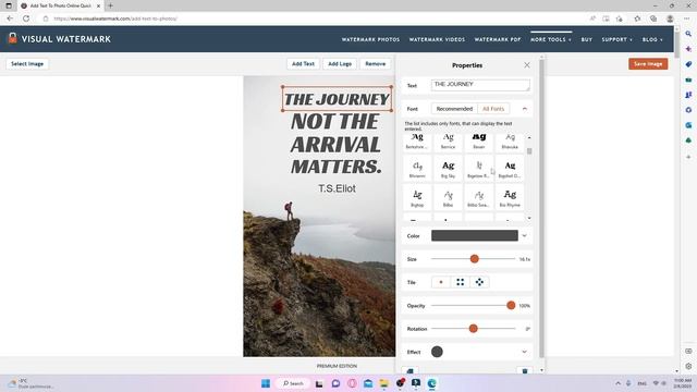 Add text to photo | Tutorial | Visual Watermark