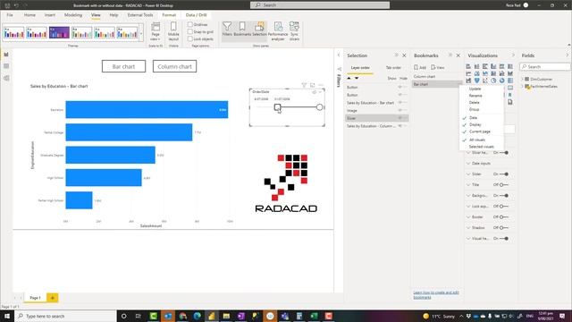 Power BI bookmark with or without data смотреть онлайн