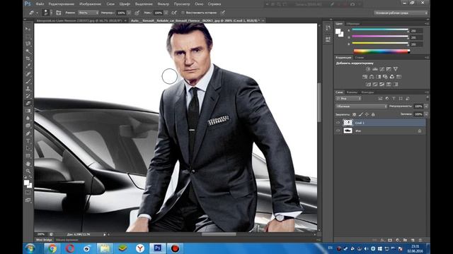 Как переместить объект с одного изображения на другое | Photoshop CS6 смотреть онлайн