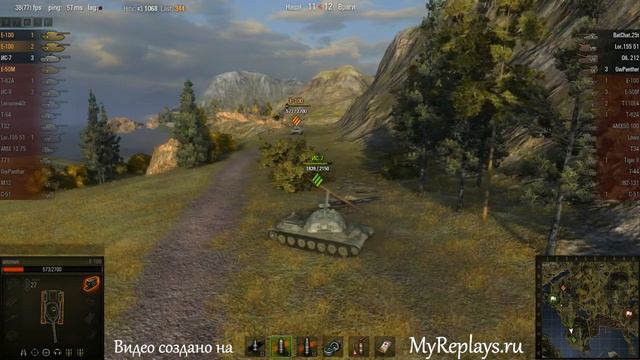WOT: Фьорды - E-50 Ausf.M смотреть онлайн