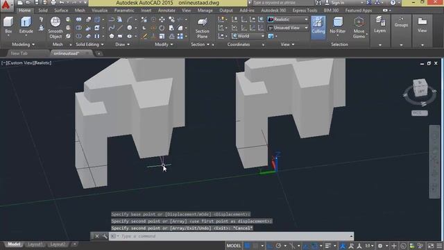 11 AutoCad 2D 3D Tutorials in Urdu Hindi part 50 3D union, 3D subtract & 3D intersect смотреть онлайн