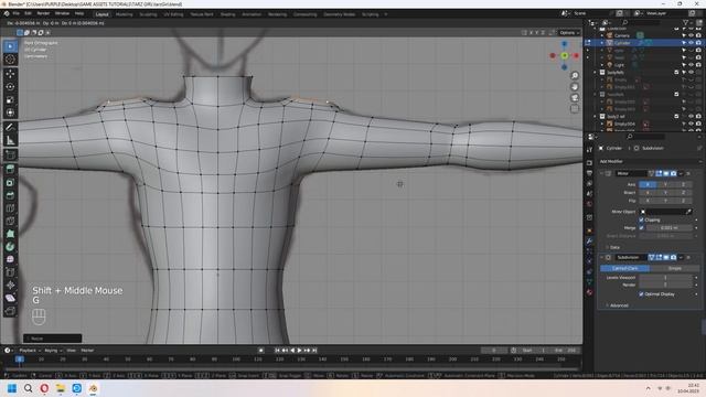 Blender Character Modeling Tutorial - Easy BODY Modeling / Part -2 смотреть онлайн