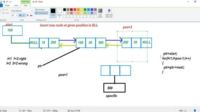 insert new node at given position in doubly linked list. data structure course#18. смотреть онлайн