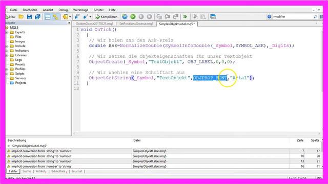 MQL5 TUTORIAL DEUTSCH - SIMPLES OBJEKTORIENTIERTES LABEL смотреть онлайн