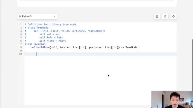 Leetcode - Construct Binary Tree from Inorder and Postorder Traversal (Python) смотреть онлайн