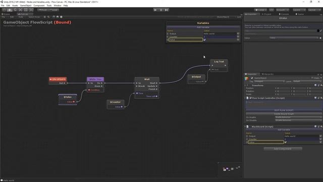 Nodes & Variables in Flow Canvas for Unity смотреть онлайн