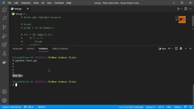 Python Break and Continue Statements | Python for beginners смотреть онлайн