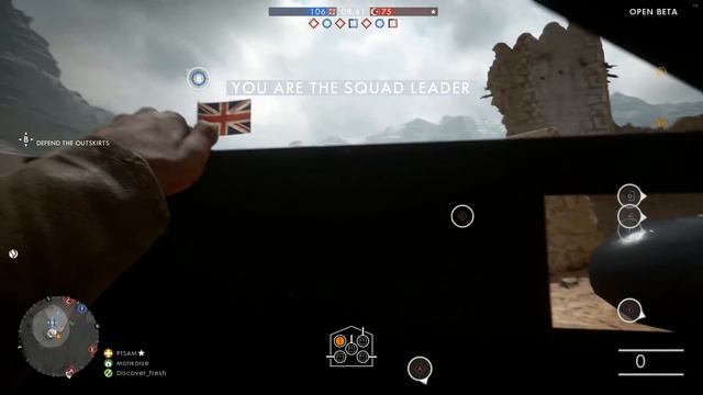 Battlefield 1: Open Beta - Настоящая командная игра со зрителями (Conquest, 1080p, 60FPS) смотреть онлайн