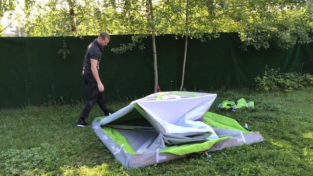 Раскрытие утепленной палатки ЛОТОС Куб 3 Термо. Уникальная система компактного сложения. смотреть онлайн