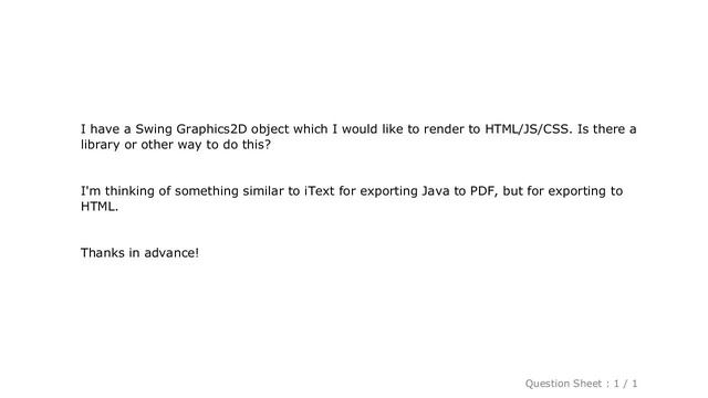 HTML : Rendering Java Graphics to HTML смотреть онлайн