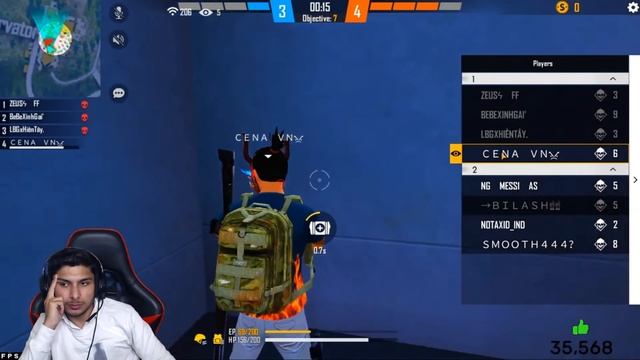 We Caught Vietnam Unfair Player ?? on livestream - Garena Free Fire смотреть онлайн