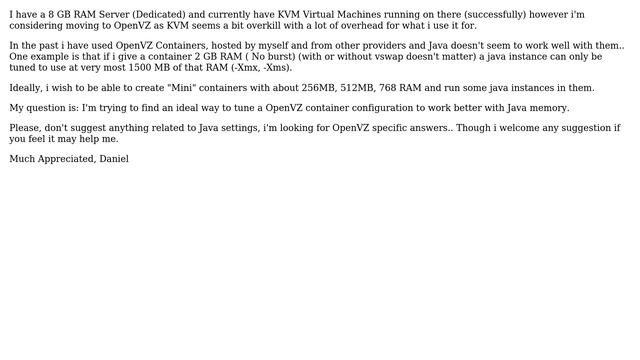 DevOps & SysAdmins: Tuning OpenVZ Containers to work better with Java? (2 Solutions!!) смотреть онлайн