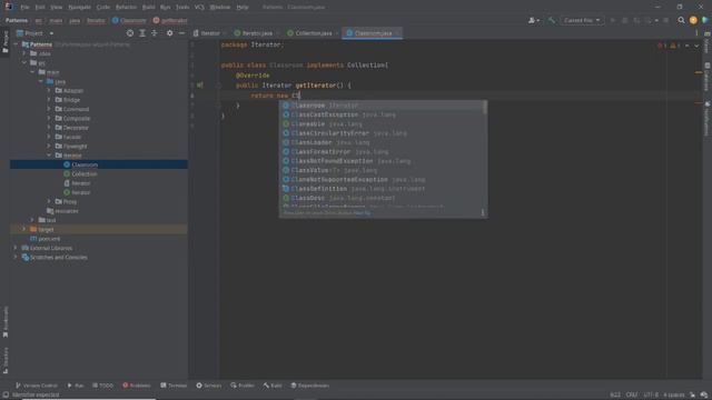 Паттерны в Java (Iterator) смотреть онлайн