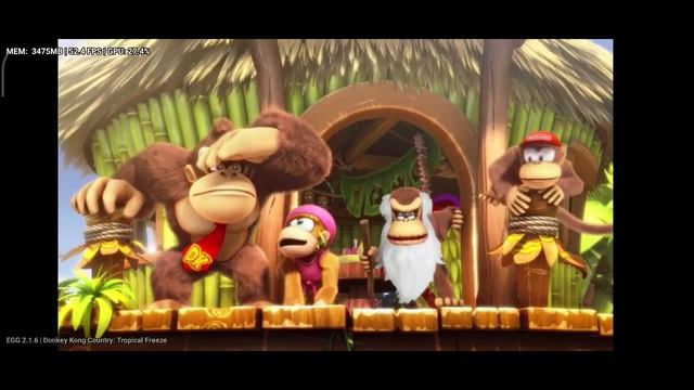 Donkey Kong Country: Tropical Freeze, Egg NS 2.1.6, Poco F3 (snapdragon 870). смотреть онлайн