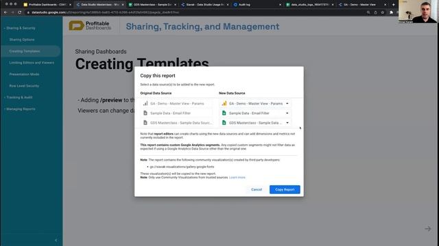15.5. Creating Dashboard Templates (Looker Studio Tutorial) Advanced Data Studio Training Course смотреть онлайн
