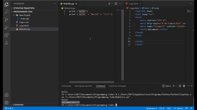 Overview of the Visual Studio Code Editor (lesson 1) | Python | VS Code смотреть онлайн