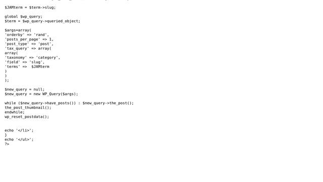 Wordpress: Get a random thumbnail from posts belonging to a specific taxonomy (3 Solutions!!) смотреть онлайн