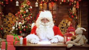 Видео обращение Деда Мороза. Несколько детей