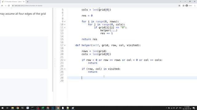 Number of Islands - Leetcode 200 - Python смотреть онлайн