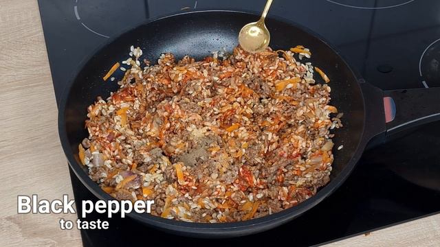 Just add ground meat to the peppers! Incredibly delicious dinner recipe! смотреть онлайн