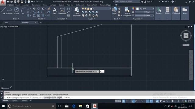 Square Isolated Column Footing in AUTOCAD 2020 смотреть онлайн