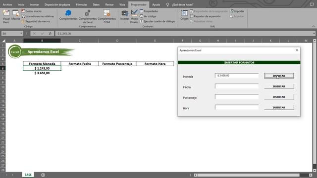 ? TEXTBOX con FORMATO de MONEDA, FECHA, PORCENTAJE y HORA en Formulario de VBA смотреть онлайн