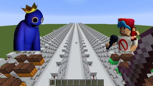 FNF VS Rainbow Friends | Original VS Minecraft Note Block | Roblox смотреть онлайн