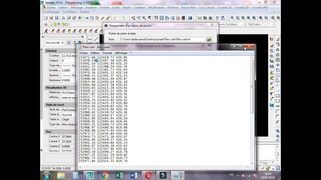 La simple et la facile technique pour importer un fichier txt sur Autocad смотреть онлайн