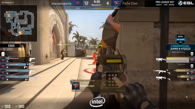 mousesports vs Faze ESL Pro League Season 7 Europe Game 1 Mirage смотреть онлайн