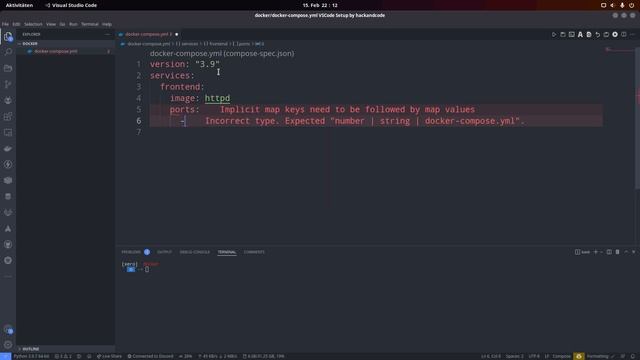 Docker Tutorial #06 erstes docker-compose [Full-HD] [Deutsch/German] смотреть онлайн