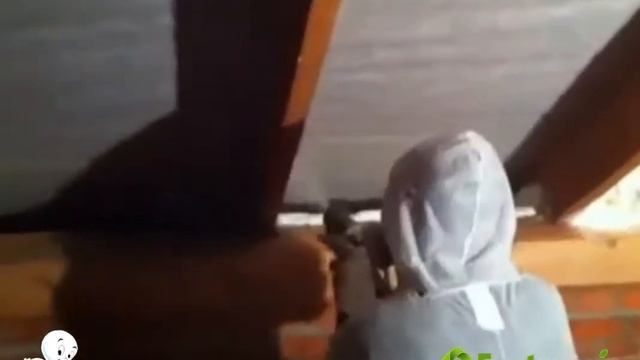 Напыление ППУ теплоизоляции Экотермикс на кровлю мансарды в Самарской области смотреть онлайн