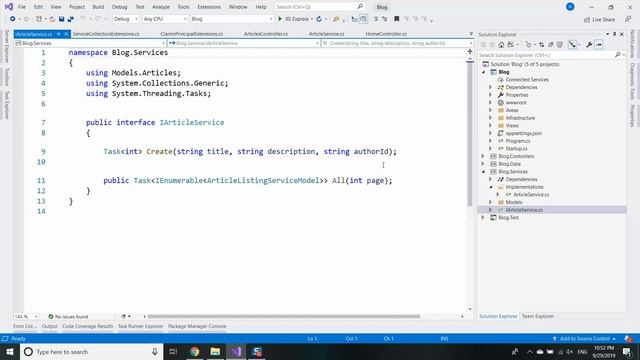 Folder-by-Type Project Structure in ASP.NET CORE 3.0 - Part 4 - Controller Layer смотреть онлайн