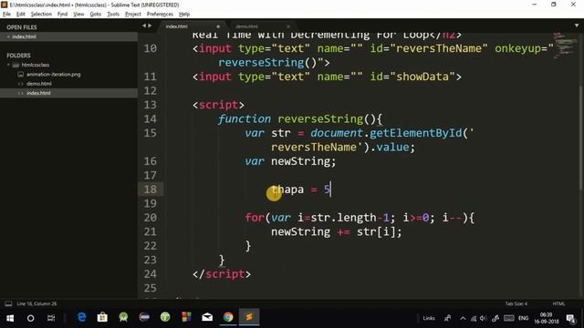 Advance JavaScript in Hindi#36: Reverse a String in JavaScript in RealTime without Reverse Function смотреть онлайн