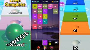 65K Unlocked - 2048 Merge Games M2 Block vs [ Max Levels ] Ball Run 2048 vs Ball Run Infinity