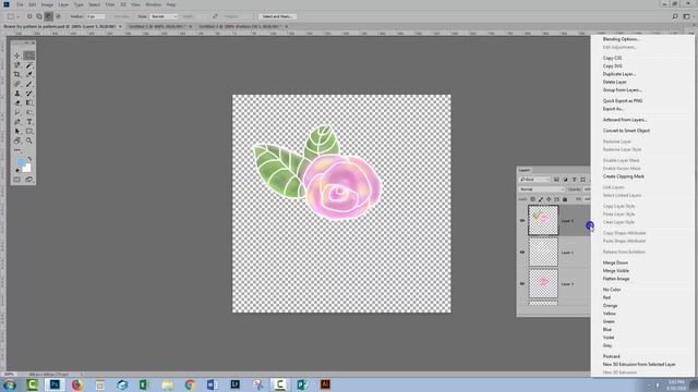 Photoshop - Pattern in a pattern effect - one layered pattern swatch смотреть онлайн